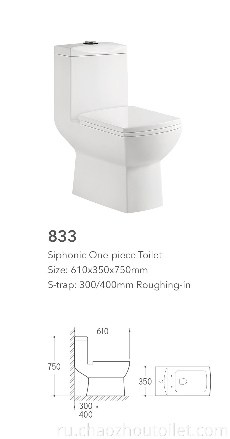 833 One Piece Toilet